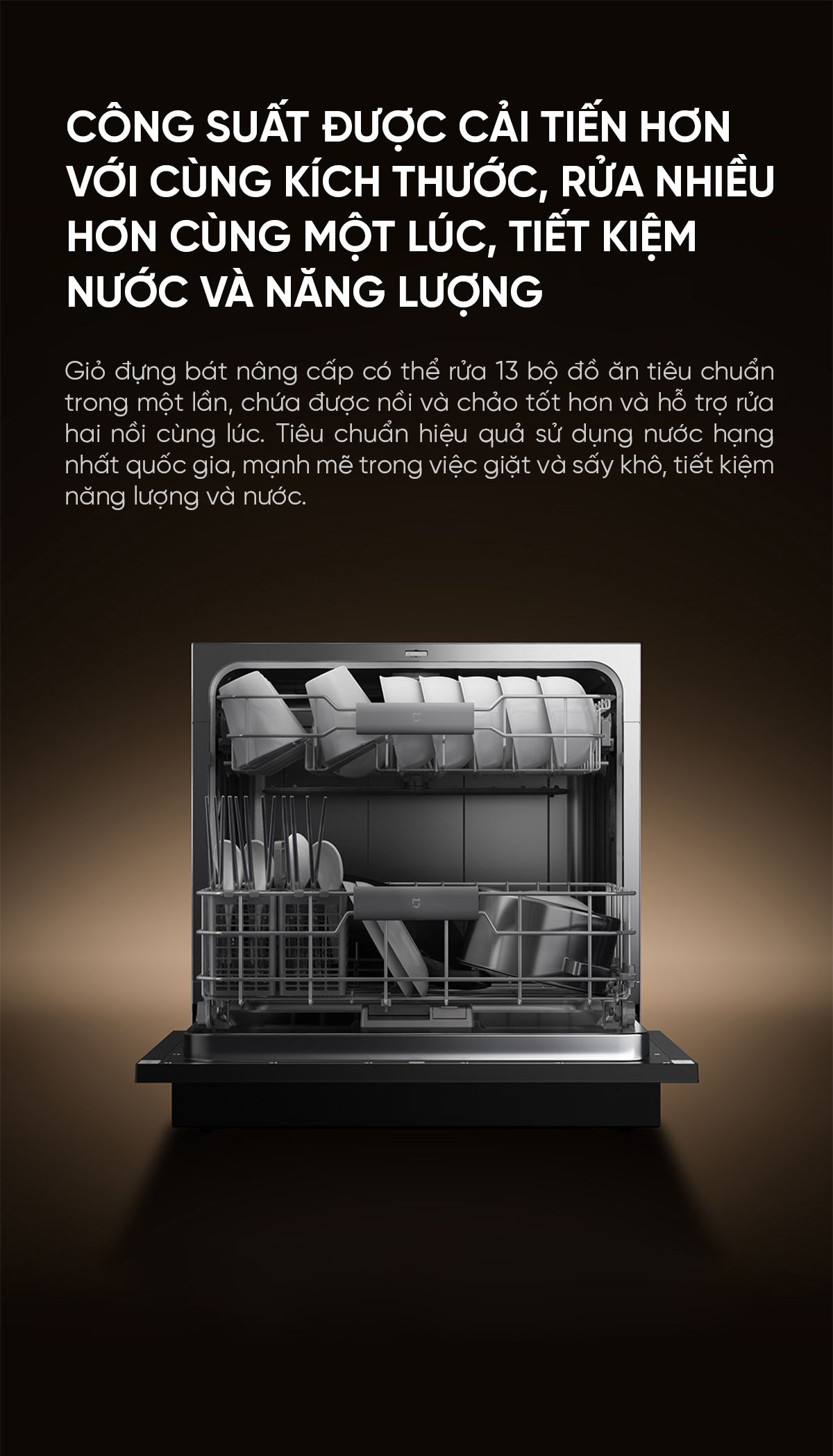 Máy rửa bát Xiaomi Mijia S2 13 bộ New Model