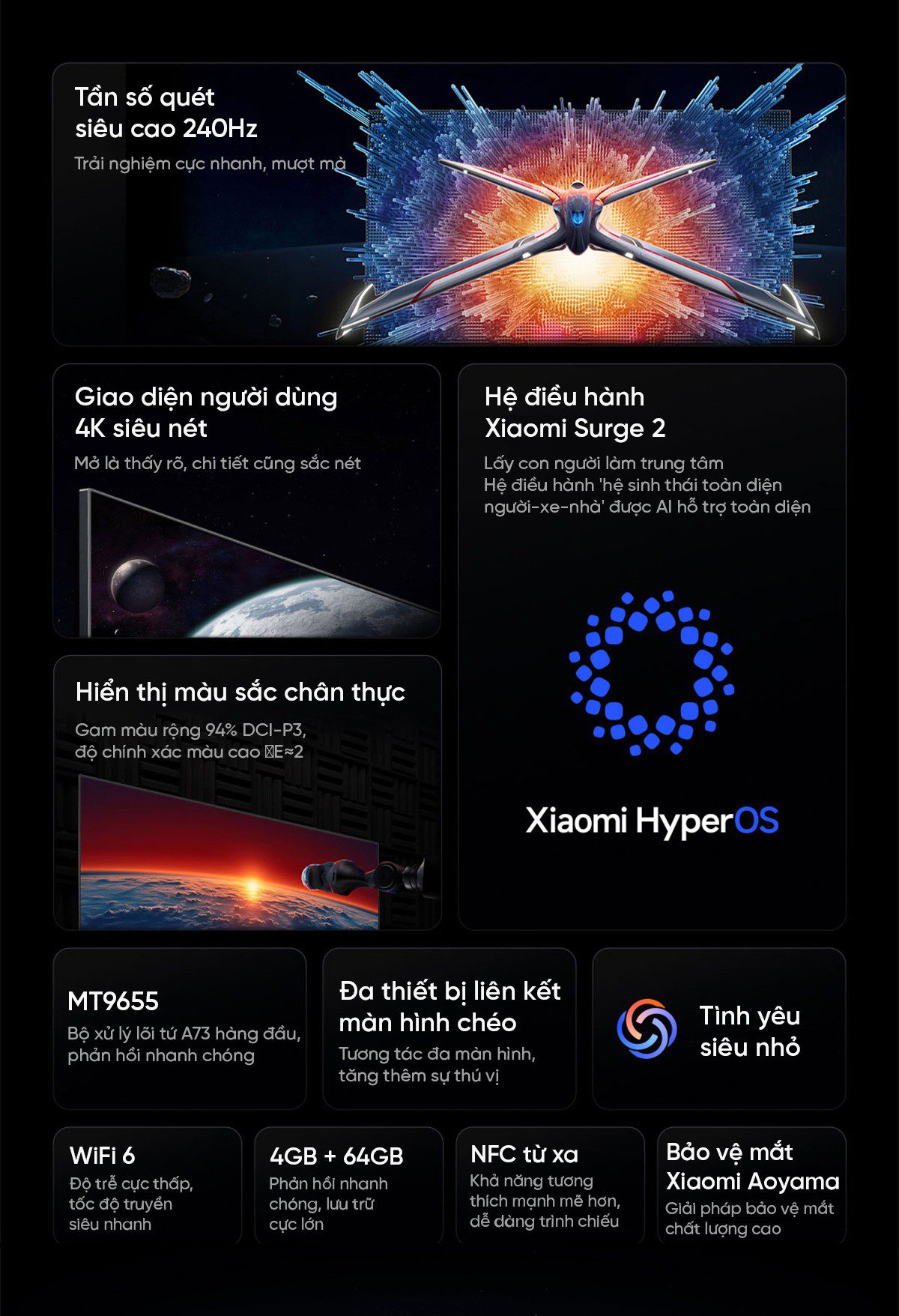 Tivi Xiaomi Redmi X 85 Inch 2025 - Tần Số Quét 240Hz -Ram 4GB/64GB
