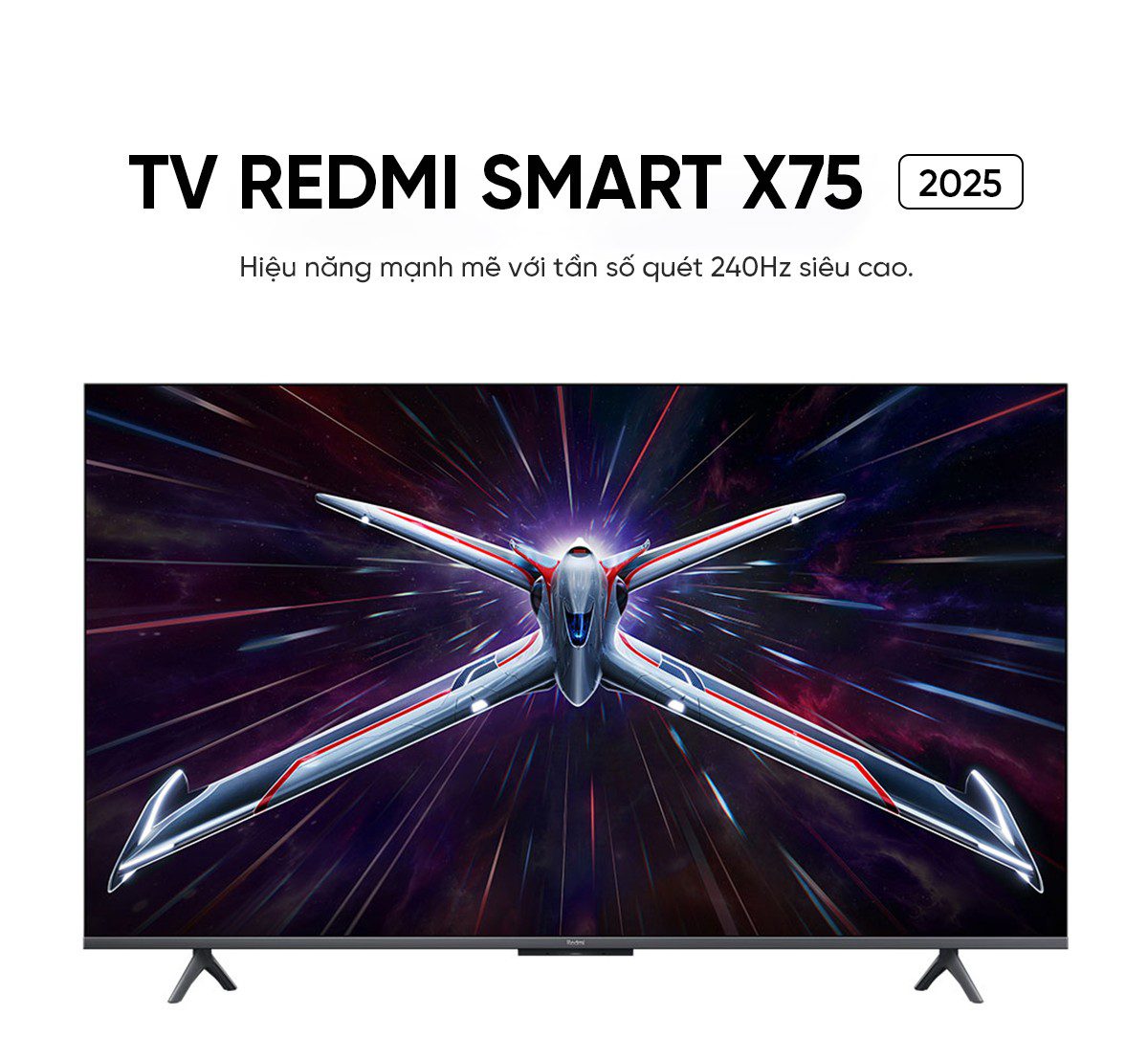 Tivi Xiaomi Redmi X 85 Inch 2025 - Tần Số Quét 240Hz -Ram 4GB/64GB