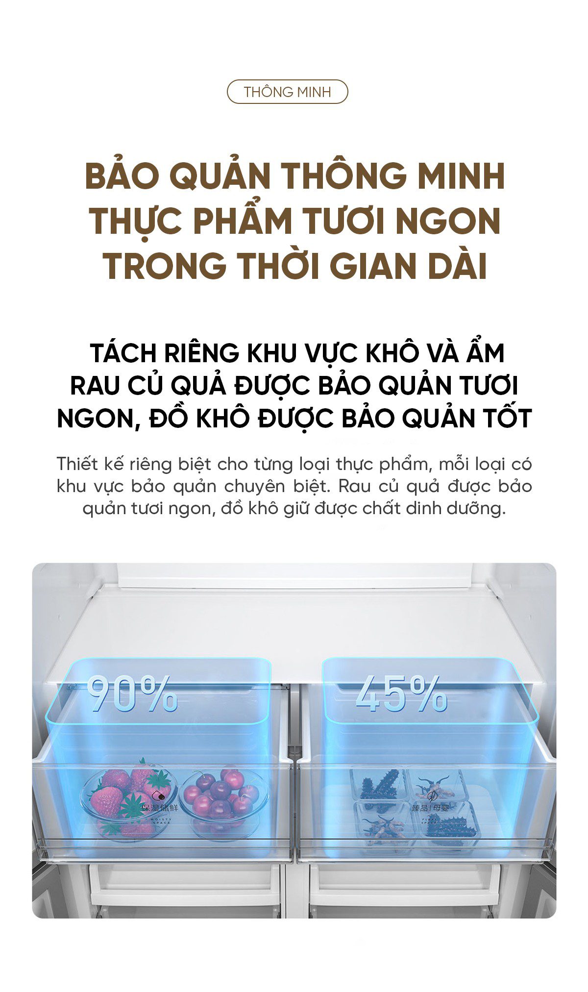 Tủ lạnh Xiaomi Mijia 518L, 4 cửa, có ngăn đông mềm