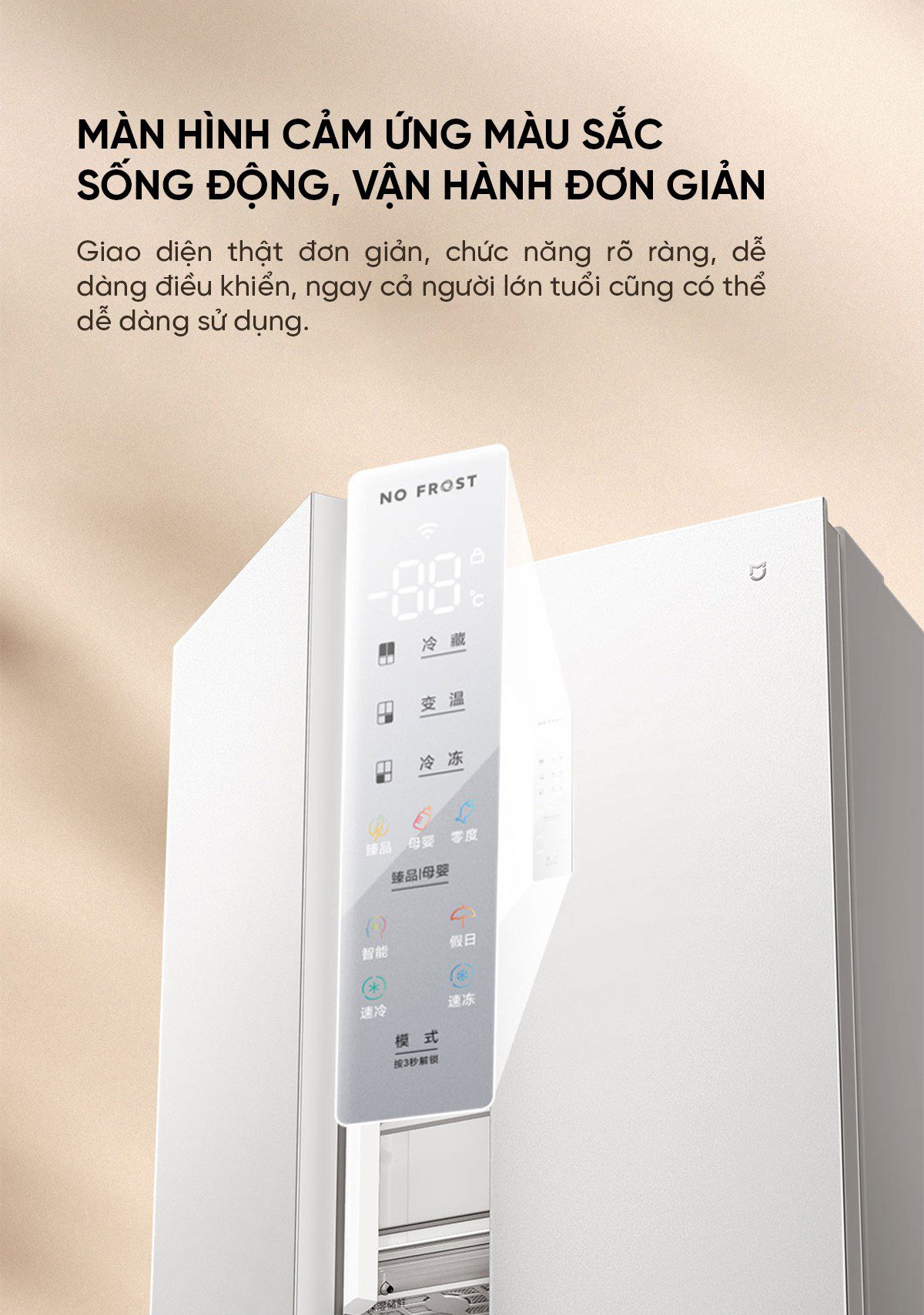 Tủ lạnh Xiaomi Mijia 518L, 4 cửa, có ngăn đông mềm