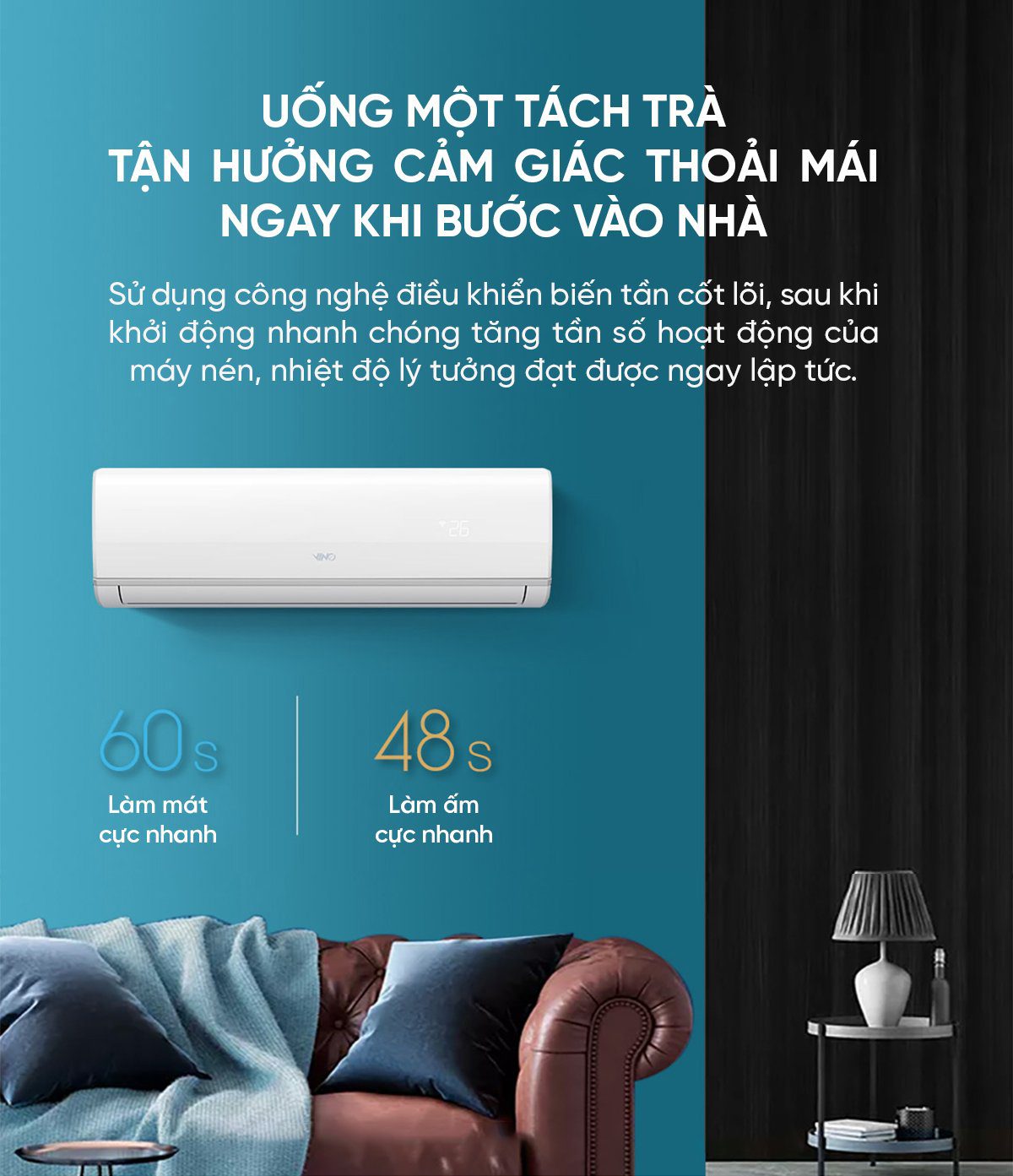 Điều hòa 2 chiều thông minh Xiaomi Vino 3HP tiết kiệm điện KFR-70GW/V31AA2-N2