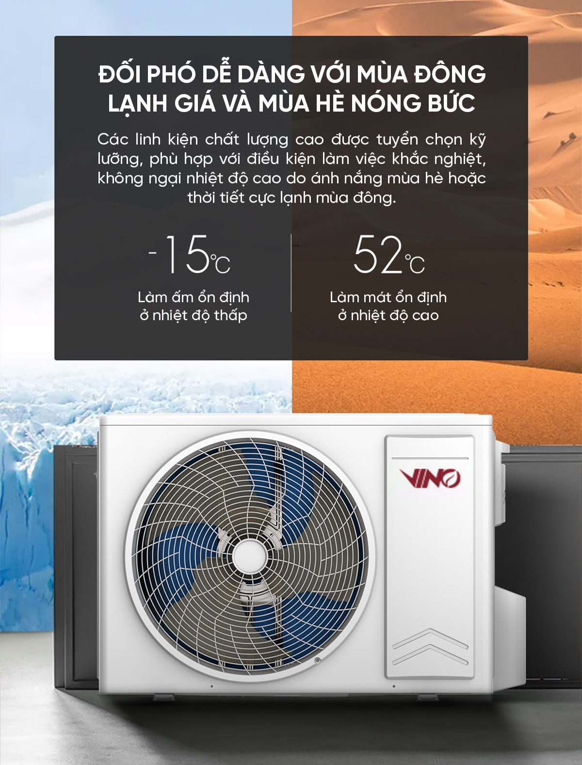 Điều hòa 2 chiều thông minh Xiaomi Vino 3HP tiết kiệm điện KFR-70GW/V31AA2-N2