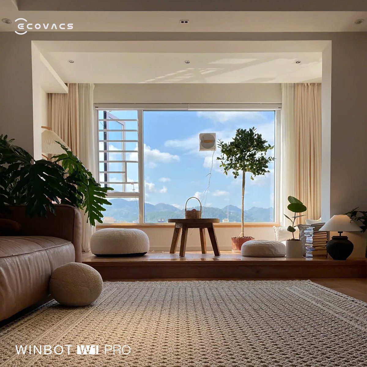 Robot lau kính Ecovacs Winbot W1 Pro