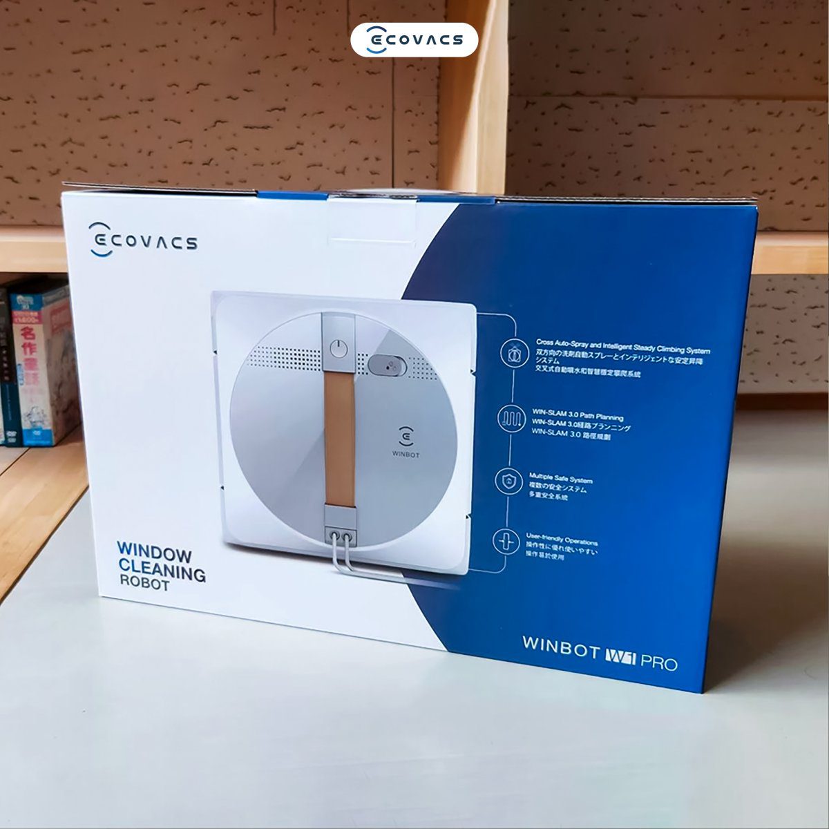Robot lau kính Ecovacs Winbot W1 Pro